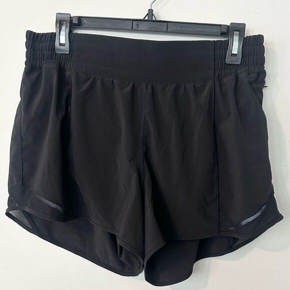Lululemon Black Running Athletic Shorts 12 - Picture 1 of 8